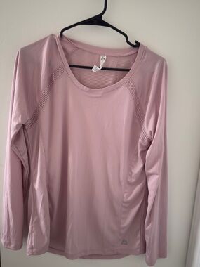 RBX Women's Long Sleeve Athletic Top - Light Pink